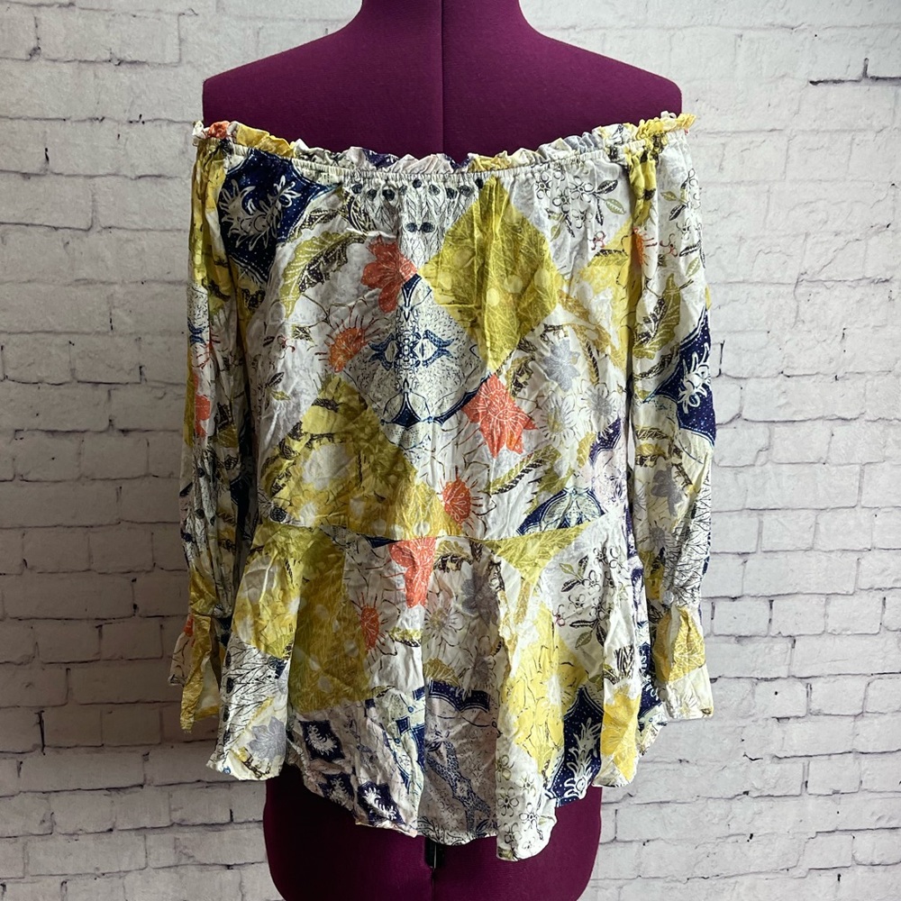 Dear John Cora Patchwork Boho Top Size Medium - image 5